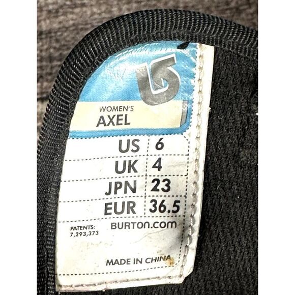 BURTON Axel Imprint 1 One Boa Snowboard Boots Black Women's Size 6 - Picture 11 of 11